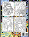Beauties in Fairyland Coloring Book: Coloring Book for Women, Adult Teen, Beautiful Illustration Hairstyles for Relaxation Therapy