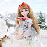 45CM BJD Doll Toys Set for Birthday 26 Ball Joint Dolls SD Doll with Skirt Wig Shoes Accessories