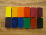 FILANA (12 Block Crayons) Organic Beeswax Block Crayons, Natural, Non Toxic, Handmade in the US, No Paraffin or Petroleum Waxes, Rich Colors, Glide Easily