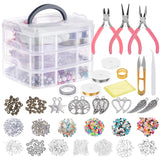 Jewelry Making Supplies, Cridoz Jewelry Making Tools Kit with Jewelry Pliers, Beading Wire, Jewelry Beads and Charms Findings for Jewelry Necklace Earring Bracelet Making Repair