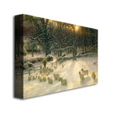 The Shortening Winter's Day by Joseph Farquharson, 16x24-Inch Canvas Wall Art