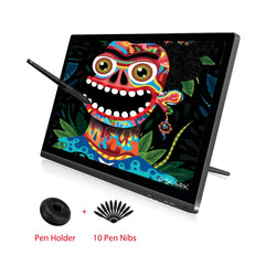 Huion KAMVAS GT-191 V2 Drawing Monitor with HD Screen Drawing Tablet Battery-Free Stylus 8192 Pen Press 10 Pen Nibs - 19.5 Inch