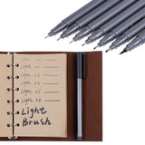 Lictin Black Waterproof Fine Liner Pen, Fine Line Pen, Line Maker Sketching Drawing Pen, Pack of 7