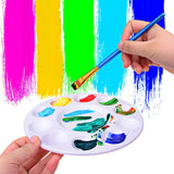 20 Pcs Paint Pallet Brushes with 6 Pcs Paint Trays for Kids and Adults to Painting or Have a Birthday Painting Party