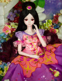 24 inch BJD Dolls (with Gift Box), and Full Set Clothes Shoes Wig Makeup, Series 19 Joints Doll, Best Gift for Girls