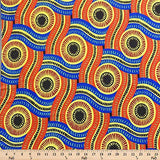 DTY African Print Fabric Serpent (2-1) Stretch Brushed Jersey Knit Apparel 58/60" Wide Sold BTY