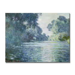Branch Of The Seine Near Giverny by Claude Monet, 24x32-Inch Canvas Wall Art
