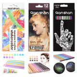 36 Count Colored Pencils Set - Professional Artist Colored Pencil Kit with 12 Metallic, 12 Macaron Color, 12 Skin Tones Pre-sharpened Colored Pencils for Adults Coloring Books Drawing Sketching