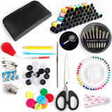 Mini Sewing Kit for Travel, Adults, Kids, College Students, Beginner, DIY Sewing. JR.WHITE Small Sewing Kit with 172 Pcs Basic & Professional Sewing Accessories, Sewing Needles and Thread