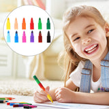 Leinuosen 12 Pieces Stacking Crayons Buildable Crayons Colorful Crayon for Kids School Office Supplies, 12 Colors