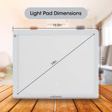 LED Light Pad by Craftymint - Large Ultra Thin 19" Light Up Tracing Tablet - Portable USB Light Box for Diamond Painting and Light Drawing Board - Drawing Accessories and Gifts for Artists