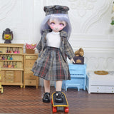 Yutotue 1/6 Ball Jointed BJD Dolls Cute Girls/Fashion Boys DIY Toys Full Set with Clothes Dress Outfits Shoes Wig Hair Makeup, Best Gift for Childrens (Emma (Anime Face Girl))