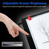 A4 Light Board Portable Tracing Light Box Magnetic Drawing Board Light Drawing Board Light Box For Tracing Sketch Pad Light Drawing Pad Light Table Cricut Light Pad Light Tablet For Tracing, Sketching