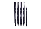 PIN 5pc Drawing Pen, Black Ink, 5 Pack Assorted Nib Sizes