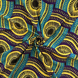 DTY African Print Fabric Serpent (2-2) Stretch Brushed Jersey Knit Apparel 58/60" Wide Sold BTY