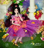 24 inch BJD Dolls (with Gift Box), and Full Set Clothes Shoes Wig Makeup, Series 19 Joints Doll, Best Gift for Girls