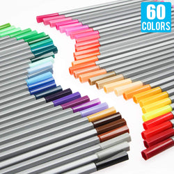 [60 Colors] 0.4 mm Micro-Pen Fineliner Ink Pens, Super Fine Point Liner Pen,Multi-Liner, Sketching, Anime,Artist Illustrating Drawing,Technical Drawing,Office Documents
