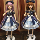 Y&D 1/3 BJD Doll Children Toy Collection 60cm 23.6" Ball Joint SD Dolls with Clothes Wig Shoes Makeup Best Gift for Girls,A