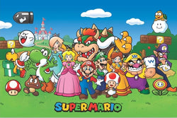 Pyramid America Super Mario Characters Video Game Gaming Cool Wall Decor Art Print Poster 36x24