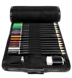 LOKSS Colored Pencil Set - 36 Pre-sharpened Pencils + Bonus Sharpener & Eraser + Premium Black Roll-Up Canvas -Vibrant Colors - Artist Quality For Drawing & Adult Coloring - For Artists, Adults & Kids