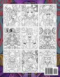Kawaii Steampunk Coloring Book: A Coloring Book For Adults and Kids Featuring Cute Steampunk Scenes For Stress Relief and Relaxation