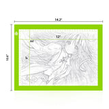 Tracing Light Table Ultra-thin A4 LED Copy Board NXENTC Light Pad Drawing Display Pad Brightness Adjustable Stencil Artist Art Tracing Tatto Table Green