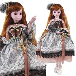 BJD Doll Children Toys 1/3 60CM SD Dolls with Full Set Clothes Shoes Wig Makeup Figure Makeup Wig Shoes for Girl Birthday Gift