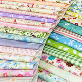 flic-flac Quilting Fabric Squares 100% Cotton Precut Quilt Sewing Floral Fabrics for Craft DIY (10 x 10 inches, 60pcs)