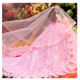 MAI&BAO Princess Party Wedding Dress Clothes Gown Outfit with Veil for 45CM Girl Doll Gift,Pink