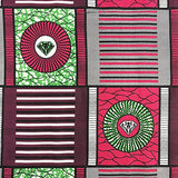 African Print Fabric Cotton Print 44'' wide Sold By The Yard (185175-4)