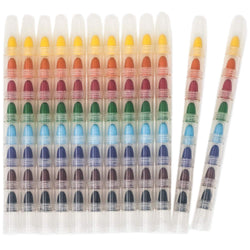 HUJI Stacking 8 Colors Crayon Fingertips Set, Favorite Toys for Kids Party Favors (Crayon-Fingertips, 12)