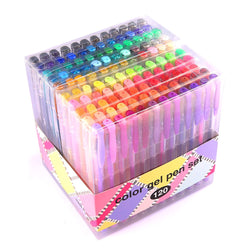 Gel Pens for Adult Coloring innhom 120 Colors Gel Pen Set for Adult Coloring Books Crafting Doodling Scrapbooking Drawing- Glitter Metallic Pastel Neon Swirl Standard Colors with Case