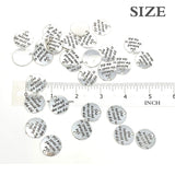 JIALEEY 30pcs Alloy"She Believed she Could so she did" DIY Message Charms Pendant for Crafting Bracelet Necklace Jewelry Making Accessory, Antique Silver Round