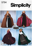 Simplicity Women's Cape Cosplay and Costume Sewing Patterns, Sizes XS-L