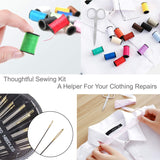 STURME Sewing KIT 40 Colors Threads Hand DIY Sewing Kits for Travel Home Emergency and Easy to Use for Adults Beginners-136PCS