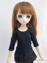 Petite Marie Japan for 1/4 Doll 16 inch 40cm MSD MDD BJD Round Collar Half Sleeve T-Shirt (White)