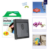 Fujifilm Instax Square SQ6 - Instant Camera Pearl White with Carrying Case + Fuji Instax Film Value Pack (40 Sheets) Accessories Bundle, Color Filters, Photo Album, Assorted Frames + More