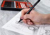 Arteza Drawing Set for Adults, Set of 33 Artist Sketching Tools, Includes 20 Graphite & 4 Charcoal Sketch Pencils, 1 Fineliner, 3 Blenders, 1 Sharpener, 3 Erasers & 1 Hobby Knife