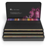 Castle Art Supplies 120 Colored Pencil Set for artists, featuring 'soft series' core for expert layering, blending and shading; perfect for coloring books and classroom