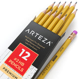 ARTEZA #2 HB Wood Cased Graphite Pencils, Pack of 72, Bulk, Pre-Sharpened with Latex Free Erasers, Bulk pack, Smooth write for Exams, School, Office, Drawing and Sketching