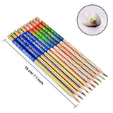 Frienda 30 Pieces Drawing Pencil 4 in 1 Rainbow Colored Pencil Set for Art Drawing, Coloring and Sketching