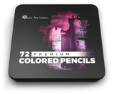 Castle Art Supplies 72 Colored Pencils Set for Coloring Books - New and Improved Premium Artist Soft Series Lead with Vibrant Colors