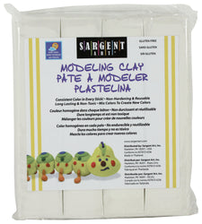 Sargent Art 22-4096 1-Pound Solid Color Modeling Clay, White