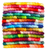 Premium Rainbow Color Embroidery Floss - Cross Stitch Threads - Friendship Bracelets Floss - Crafts Floss - 14 Skeins Per Pack Embroidery Floss, Electric Blue Gradient