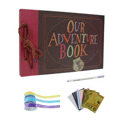 Our Adventure Book Photo Album Pixar Up Family Scrapbook Handmade DIY Vintage Album Kit Gift for Valentine's Day Birthday Wedding Guest Book