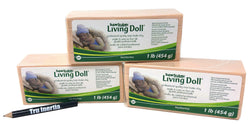 Super Sculpey Living Doll Oven-Bake Clay - Baby Skin Tone Clay - Pack of 3 (1 Pound) with Tru Inertia Pencil