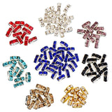 200 Pieces Rondelle Beads, Including 100 Pieces Silver Tone Crystal Spacer Beads and 100 Pieces Mixed Color Loose Beads for Jewelry Making