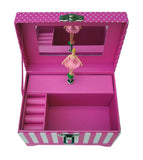 Musical Ballerina Jewelry Box - Pink