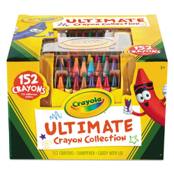 Crayola Ultimate Crayon Caddy with Lid and Sharpener, 152 Crayons (520030)