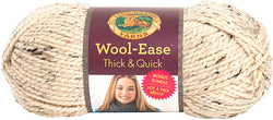 Lion Brand Yarn 641-123 Wool-Ease Thick & Quick Bonus Bundle Yarn, Oatmeal